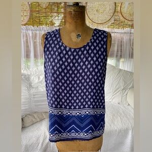 Geometric Print Blouse